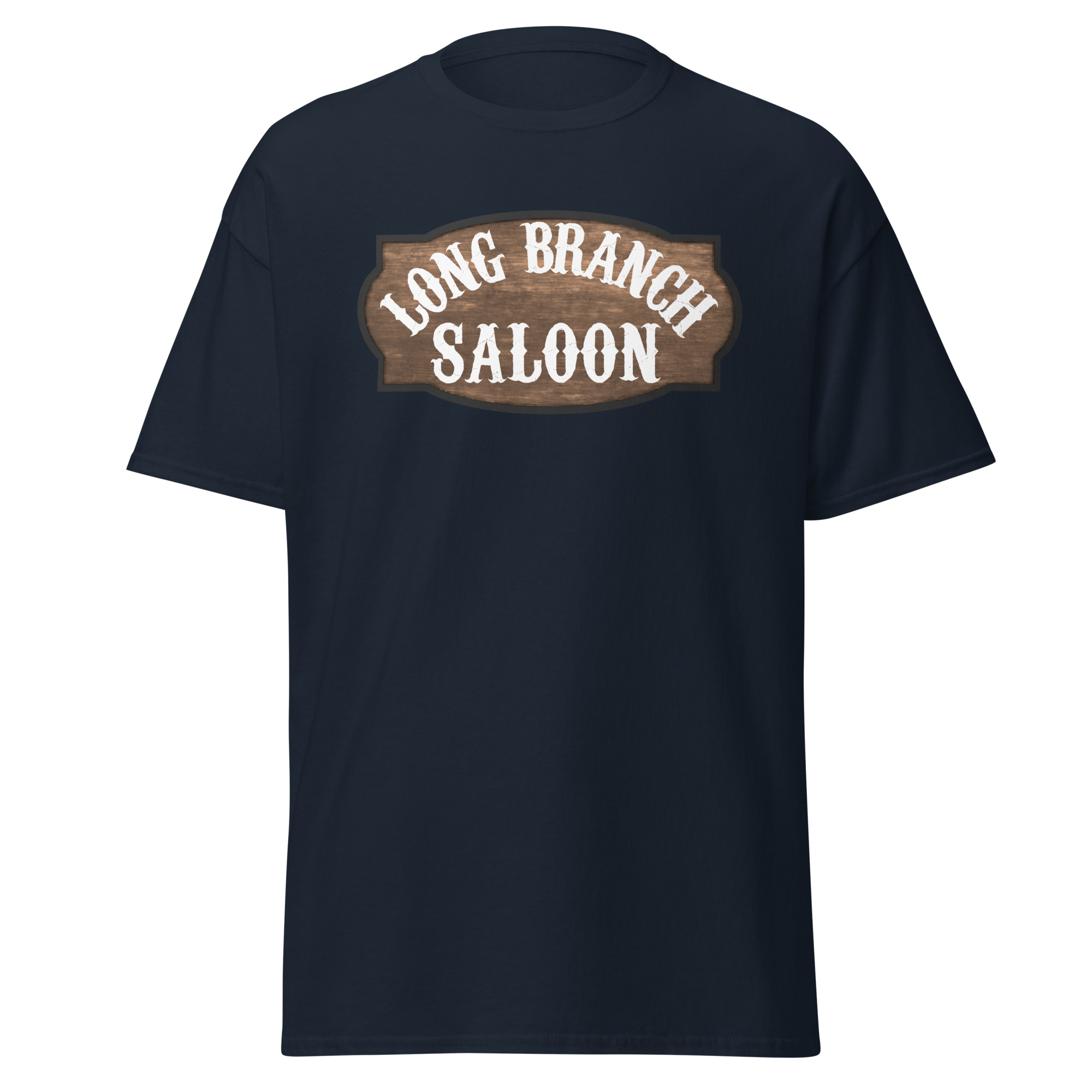 Gunsmoke shirt depicting the Long Branch Saloon sign